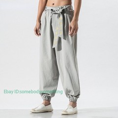 Kung Fu Tai Pants Bloomers Wushu Martial Arts Wing Chun Clothing Training Linen