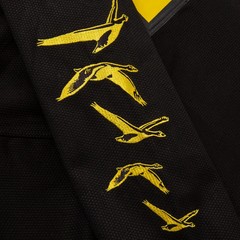 Albino and Preto A&P x DOUBLE GOOSE KIMONO Black BJJ Gi JIU JITSU Kimono 450 GSM
