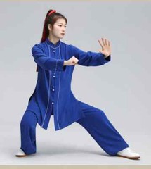 Tai Chi Clothes Wushu Kung Fu Dress Martial Art Uniform Long Sleeves Breathable