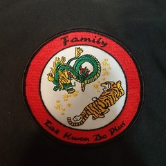Family Tae kwon do Plus Size 44 Unisex Gi Dragon Tiger Black