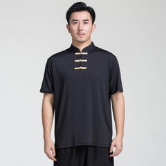 Milk Silk Chinese Kung Fu Tai Chi Shirt T-shirt Martial Arts Wingchun Uniform