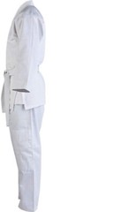 Judo Uniform Single Weave 550GM MMA Aikido Muay Thai Taekwond w/white Belt
