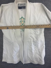 93 Brand Jiu Jitsu Gi Jacket Men’s A2 White MMA Hughes Grappling Academy Logo