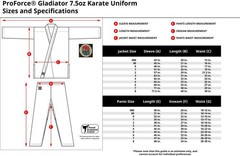ProForce Gladiator 7.5 oz Karate Uniform – Blend White