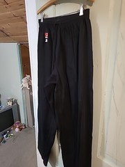 GTMA Martial Arts Pants Black Drawstring Elastic 4/180