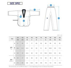 Mooto Jacket Shirt Taekwondo Competition WTF White Sz 150(1).