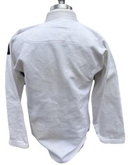 Tatami Fight Wear A2 Kimono Brazilian Jiu Jitsu White Cotton Kuroibi Men’s Small