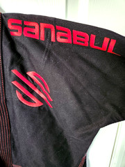 Sanabul Jacket Adult A1 Black/Red Brazilian Jiu Jitzu Gi Kimono Combat BJJ TOP