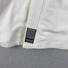 Maeda Kids BJJ Gi Jacket Size M3 White Jiu Jitsu Performance MMA Karate Utility