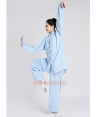 Unisex Cotton Kung Fu Tai Chi Uniform Morning exercise martial arts Clothes Suit
