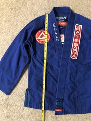 Gracie Barra Equipe GB Jiu Jitsu Kimono Top Youth Y5 Blue Marital Arts MMA