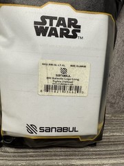 Star Wars Sanabul Men’s X-Large Galactic Logo Long Tights Black Yellow