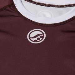 Shoyoroll Ranked Brown Short Sleeve BJJ Rash Guard Brazilian Jiu Jitsu No-Gi