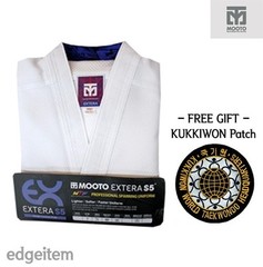 MOOTO EXTERA S5 Uniform (with White V NECK) WTF Taekwondo Dobok + KUKKIWON Patch