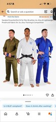 Sanabul Essential BJJ Gi Blue A1 Jiu-Jitsu Uniform Adult Unisex