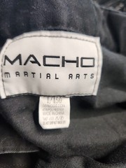 Macho Martial Arts V Neck Uniform 1/150 Black