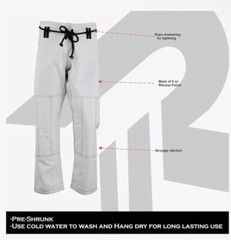 ROAR BJJ Gi Pants Brazilian Jiu Jitsu Gi Martial Arts MMA Grappling Kimono A0