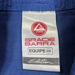 Gracie Barra Kids BJJ Size Y6 Gi Kimono Blue Equipe GB Edition Ju-Jitsu TOP ONLY