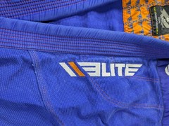 Elite Sports BJJ Gi Jacket Mens Small A1 Blue Kimono Brazilian Jiu Jitsu MMA