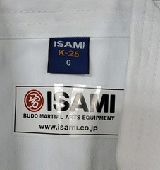 New ISAMI Karate Gi Classic White Sz K-25 O