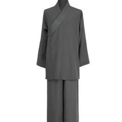 Buddhist Shaolin Monk Robe Full Set Linen Kung Fu Suit Meditation Uniforms