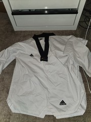 adidas taekwondo Shirt Lot Of 2 160cm White Korea
