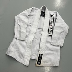 Vulkan Jiujitsu Kids Youth GI Size M1 White Made In Brazil Uniform