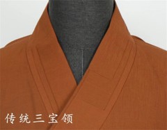 STOCK Buddhist Shaolin Monk Robe Linen Kung Fu Suit Meditation Full Set Uniforms