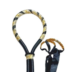 Mongkol Headband Prajiat Boxing Color Handmade Black Premium Armbands Muay Thai