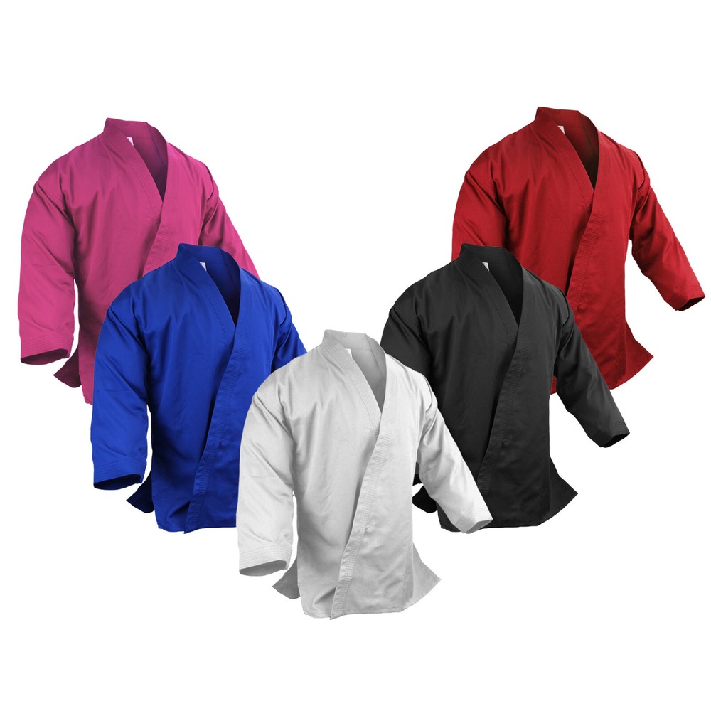 New Martial Arts Karate 7.5 oz Jacket Only Gi Uniform Light Weight #0000~#10