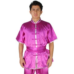 Silk Chinese Kung Fu Tai Chi Uniform Martial Arts Wushu Suit Mens Womens 3XS~4XL