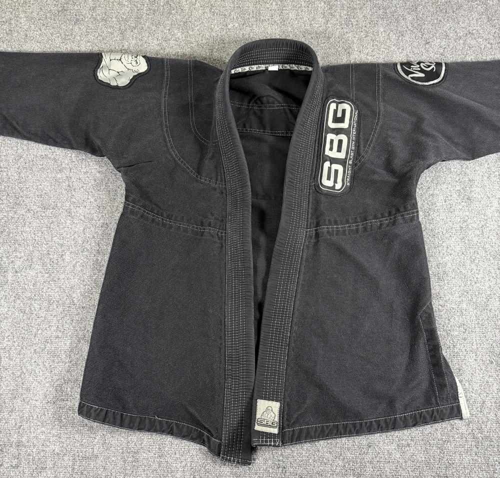 SBG Gi Jacket Kids C3 Black Kimono Brazilian Jiu-Jitsu Youth Cotton Blend