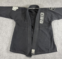 SBG Gi Jacket Kids C3 Black Kimono Brazilian Jiu-Jitsu Youth Cotton Blend