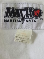 Macho Martial Arts Gi Lot of 2 Uniforms with 8 belts and Macho Sparring Gear