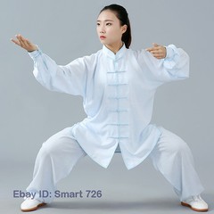 Unisex Chinese Tai Chi Suit Kung Fu Shirt+Pants Wushu Uniform Martial Art Loose