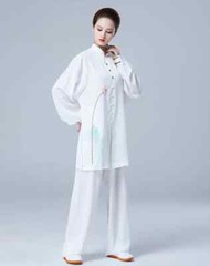 Tai Chi Clothes Wushu Kung Fu Dress Martial Art Uniform Painting Breathable