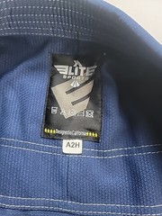 Elite Sports BJJ Gi Jacket Top Only Blue A2H Husky New With Tags