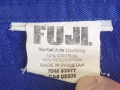 Fuji Gi Martial Arts Uniform blue BJJ MMS JUDO JUJITSU etc Size 00 + white Belt