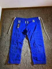 Ronin Brand Brazilian Jiu Jitsu Gi Uniform Set Black and Blue Size A2