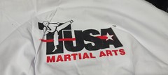 ❤RARE❤ TAEKWONDO RECOGNIZED KOREA USA OLYMPICS SIZE Size 6 White Full GI❤