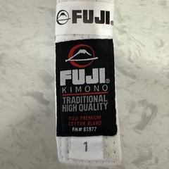 Fuji Kimono White Belt Size 1 Traditional High Quality Cotton Blend NEW