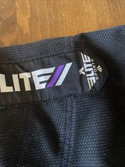 ELITE Jiu-jitsu Gi Youth Size C1 Black BJJ Uniform Coat Top Kids Purple MMA