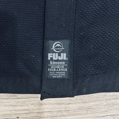 FUJI Kimono Gi Adult Size A2 Black Martial Arts Jiu Jitsu Top