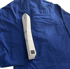 Jayefo Men A3 Royal Blue Jiu-Jitsu Gi Uniform With White Belt New