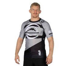 Fuji Vision MMA BJJ Jiu Jitsu ShortSleeve ShortSleeve SS Rashguard – Grey