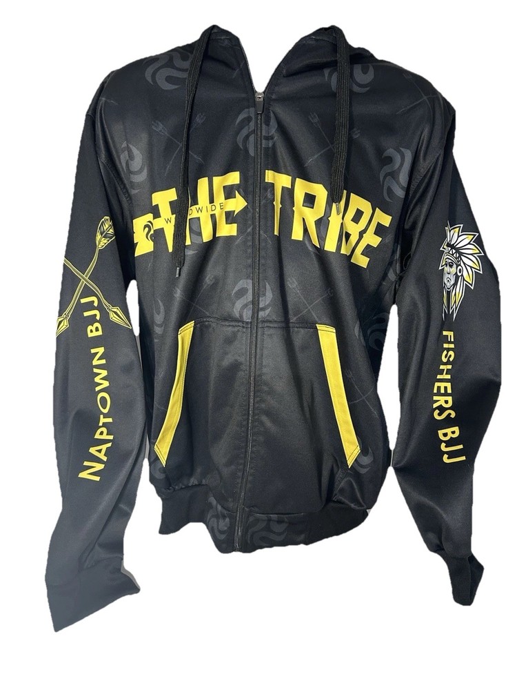 Men’s 2XL The Tribe Naptown BJJ Brazilian Jitsu & Boxing Hooded Sweatshirt