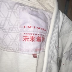 Future Kimonos Black Hybrid BJJ Gi Jacket Top, White A3 Adult Unisex