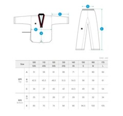 MOOTO MTX Basic Poom Uniform S2 TKD Taekwondo WT Dobok – 130 2xs (Top Only)