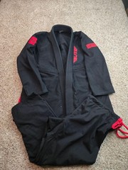 Elite Sports BJJ Gi Womens F3 Black Red Jiu-Jitsu Kimono Jacket Pants