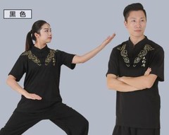 New Chinese Cotton Tai Chi Tops Kung Fu Wushu Martial Arts T-shirt Unisex Summer